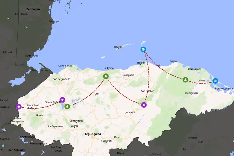 Backpacking in Honduras
