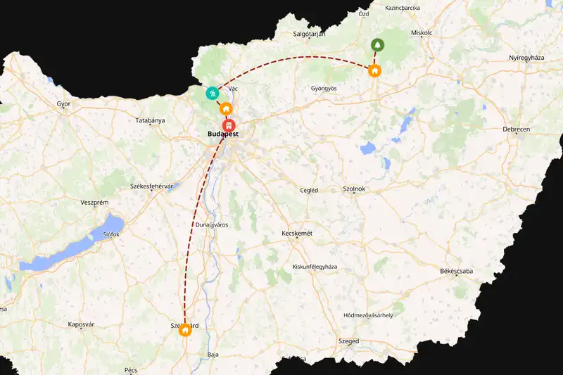 Backpacking in Hungary