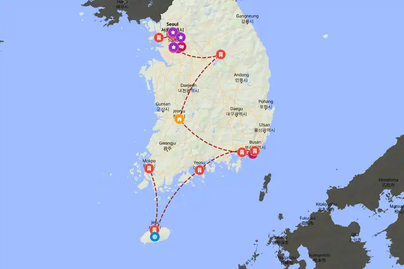 Backpacking in South Korea