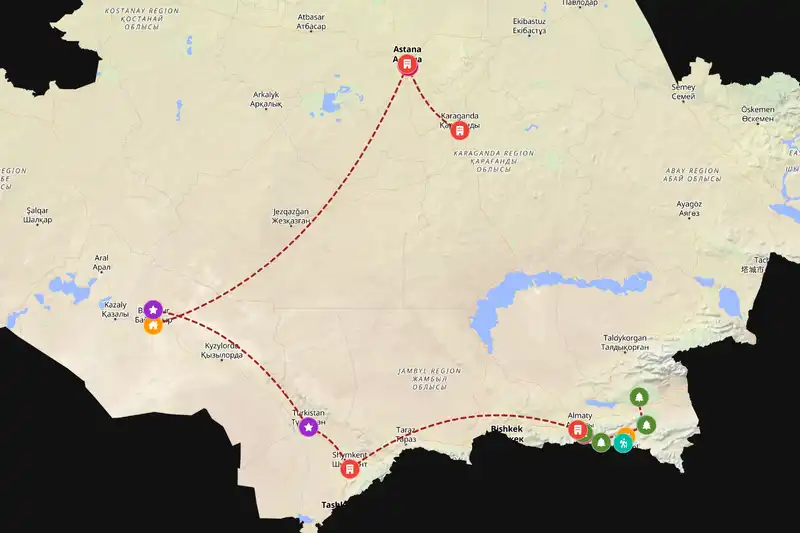 Backpacking in Kazakhstan
