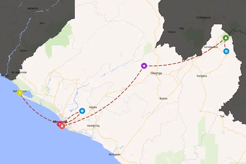 Backpacking in Liberia