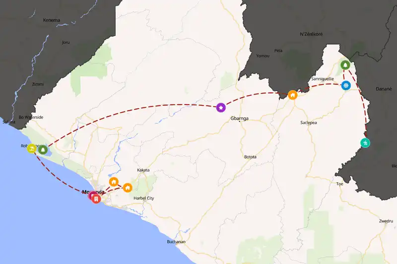 Backpacking in Liberia