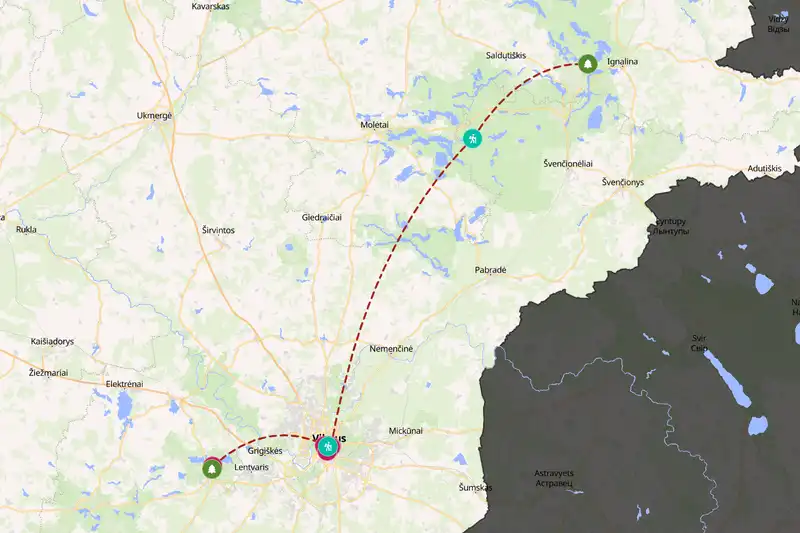 Backpacking in Lithuania