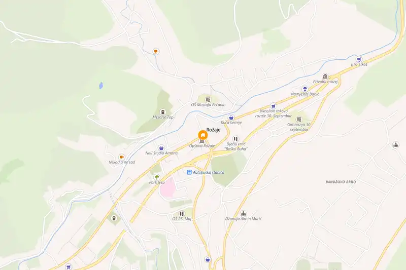 Example Montenegro itinerary planner route