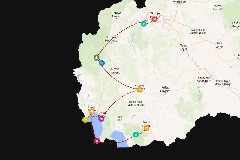 Backpacking in North Macedonia