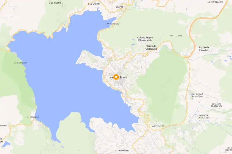Example Mexico itinerary planner route