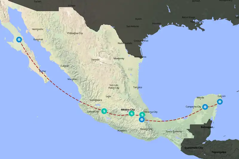 Backpacking in Mexico