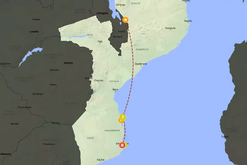 Backpacking in Mozambique
