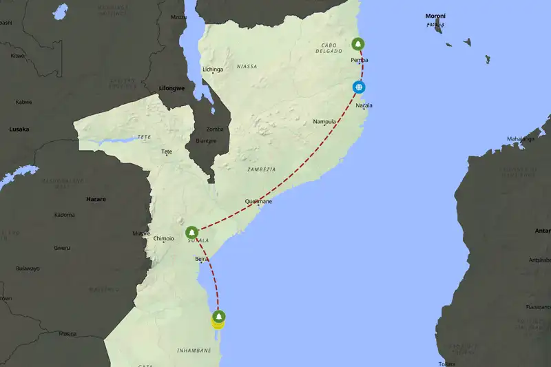 Backpacking in Mozambique