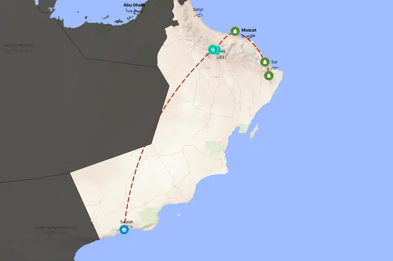 Backpacking in Oman