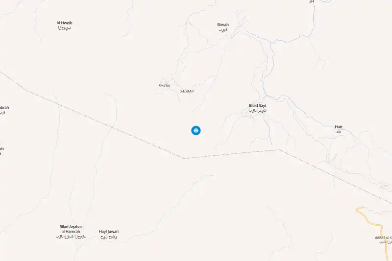 Example Oman itinerary planner route
