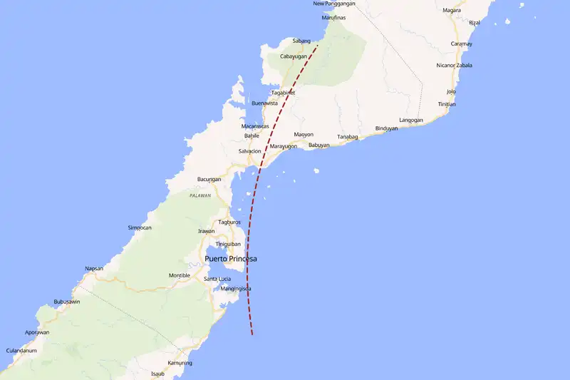 Example Philippines itinerary planner route
