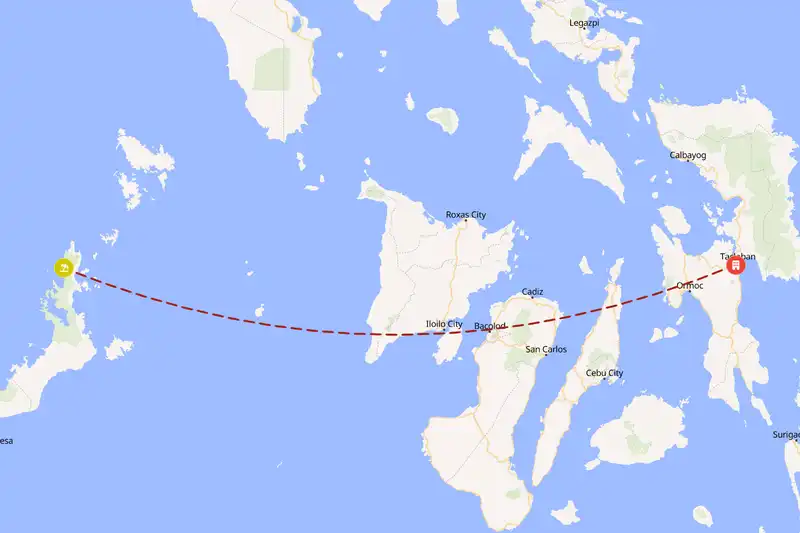 Example Philippines itinerary planner route