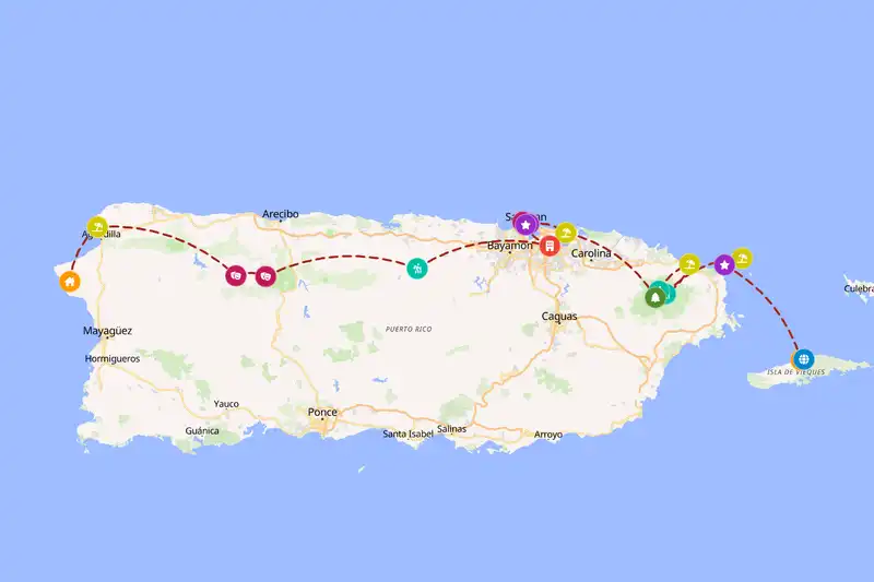 Backpacking in Puerto Rico