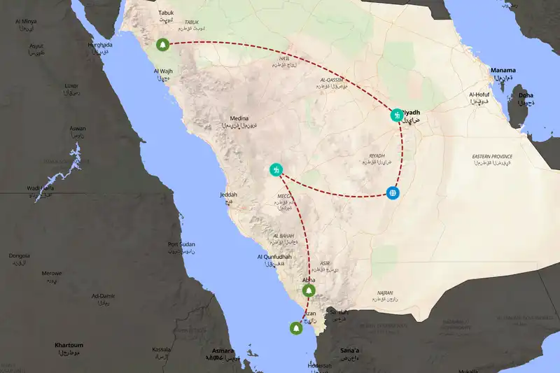 Backpacking in Saudi Arabia