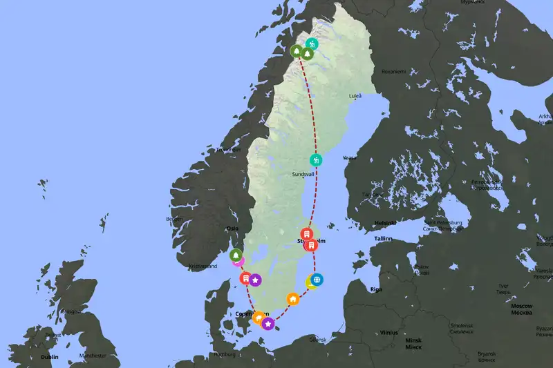 Backpacking in Sweden