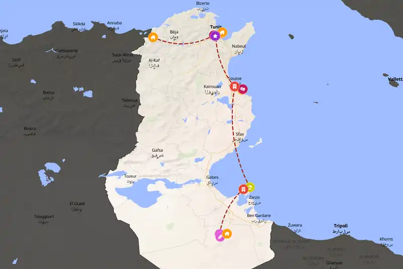 Backpacking in Tunisia