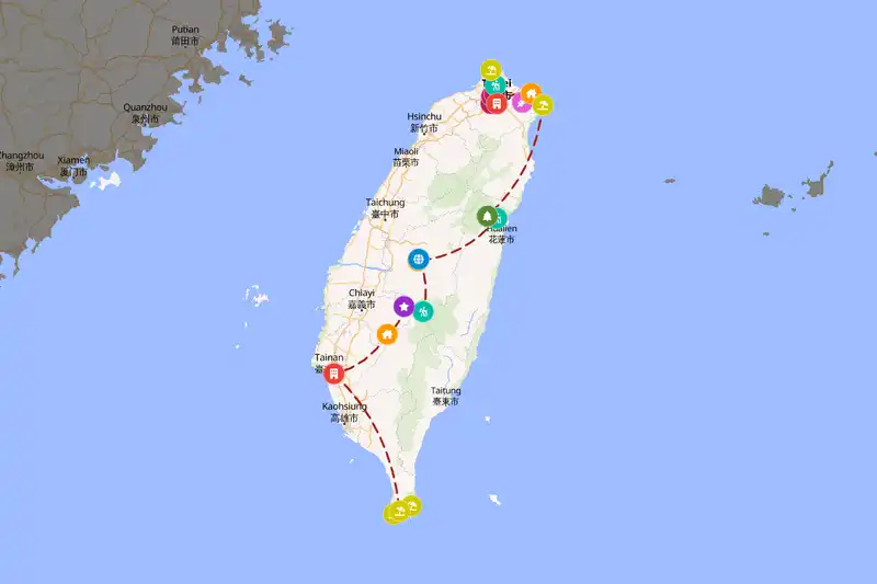 Backpacking in Taiwan