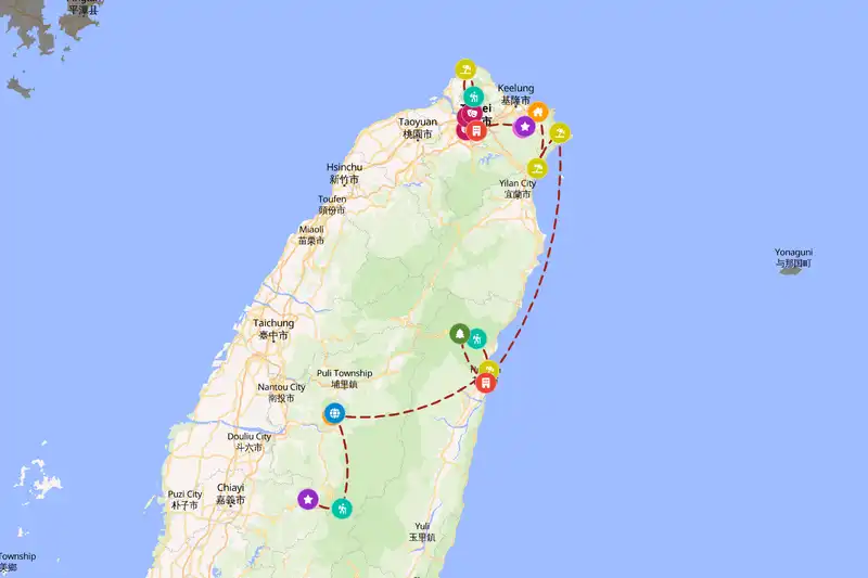 Backpacking in Taiwan