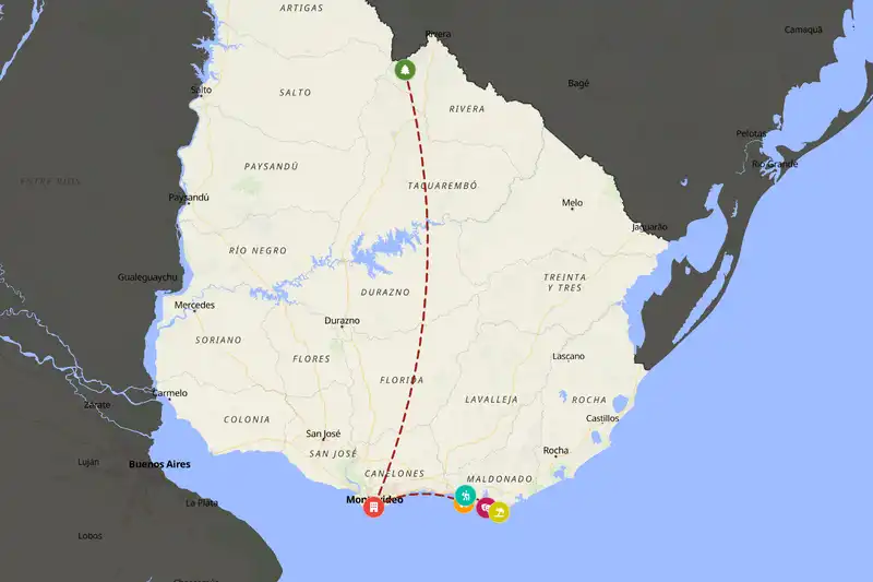 Backpacking in Uruguay
