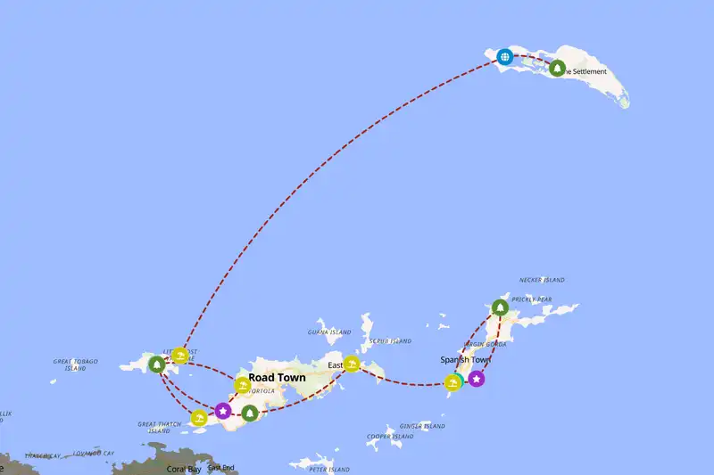 Backpacking in British Virgin Islands
