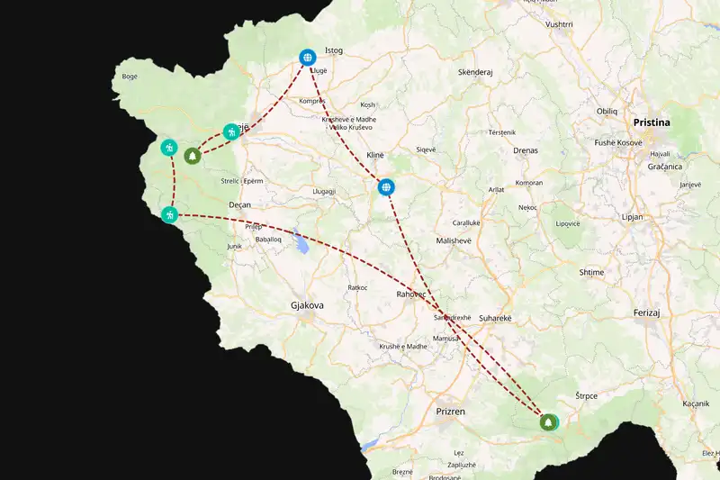 Backpacking in Kosovo
