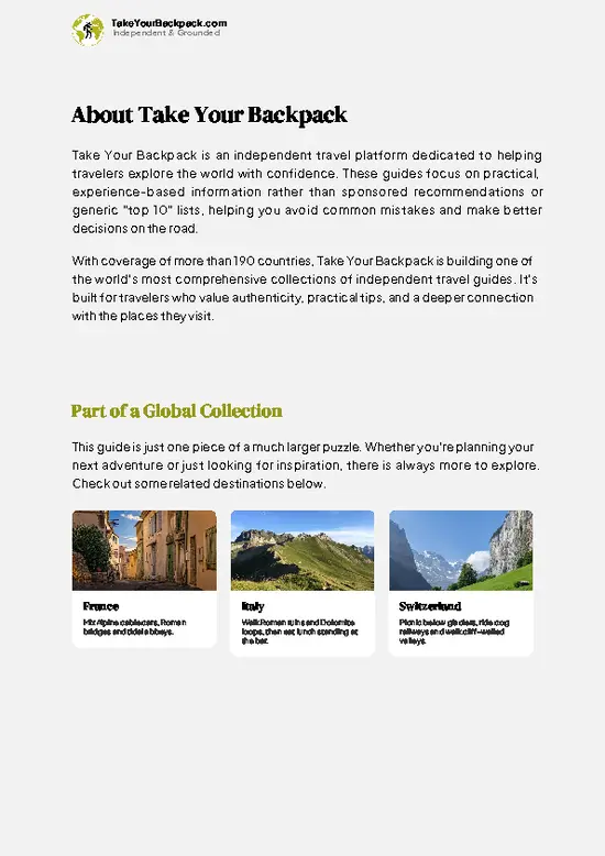 example page 1 from our offline Travel Guide for Monaco
