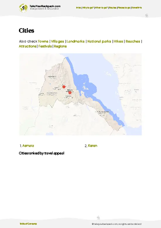 example page 6 from our offline Travel Guide for Eritrea