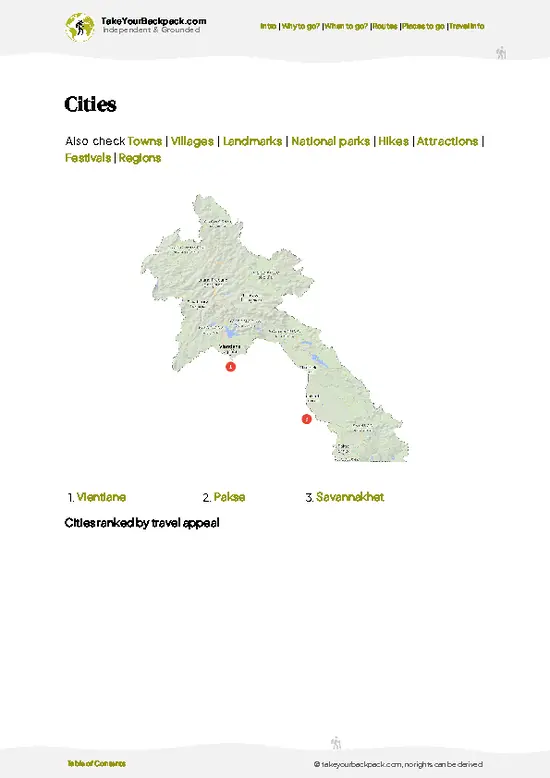 example page 6 from our offline Travel Guide for Laos