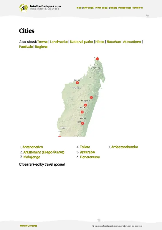 example page 6 from our offline Travel Guide for Madagascar