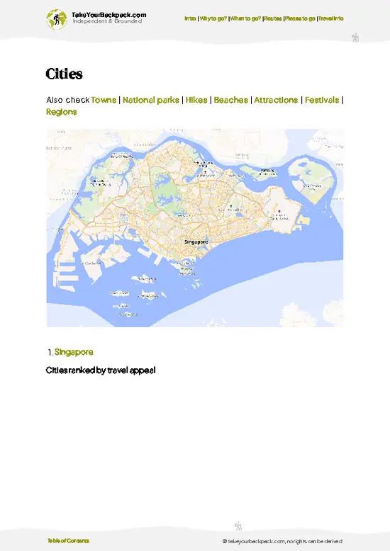 example page 6 from our offline Travel Guide for Singapore