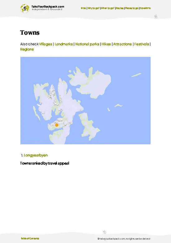 example page 6 from our offline Travel Guide for Svalbard