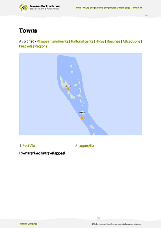 example page 6 from our offline Travel Guide for Vanuatu