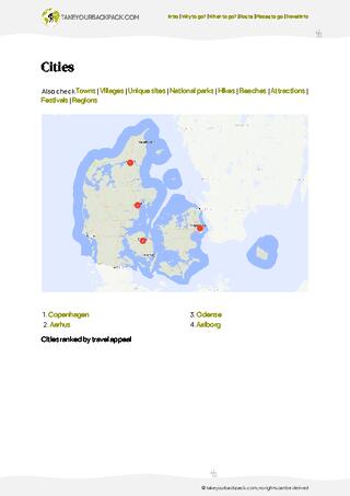 example page 3 from our offline Travel Guide for Denmark