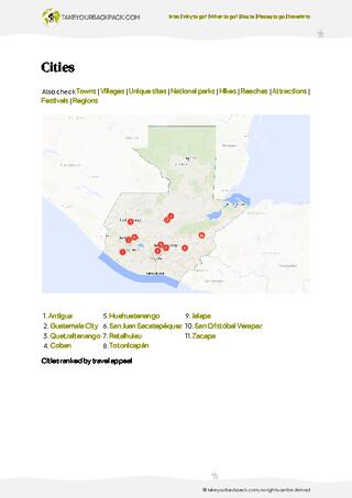 example page 3 from our offline Travel Guide for Guatemala