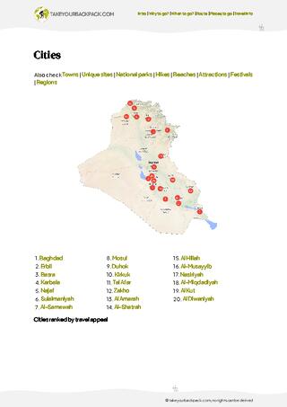 example page 3 from our offline Travel Guide for Iraq