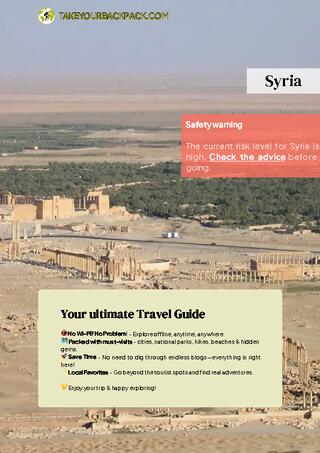 example page 0 from our offline Travel Guide for Syria