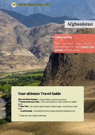 example page 0 from our offline Travel Guide for Afghanistan