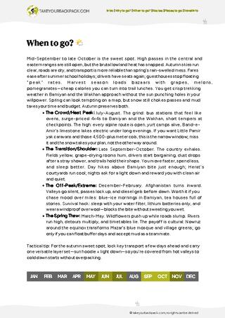 example page 1 from our offline Travel Guide for Afghanistan