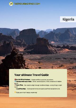 example page 0 from our offline Travel Guide for Algeria