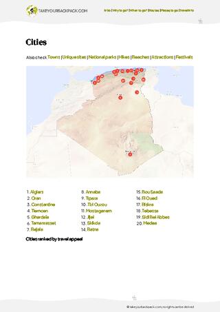 example page 4 from our offline Travel Guide for Algeria