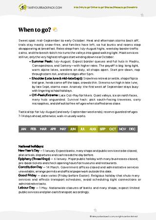 example page 1 from our offline Travel Guide for Andorra