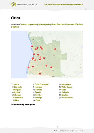 example page 4 from our offline Travel Guide for Angola