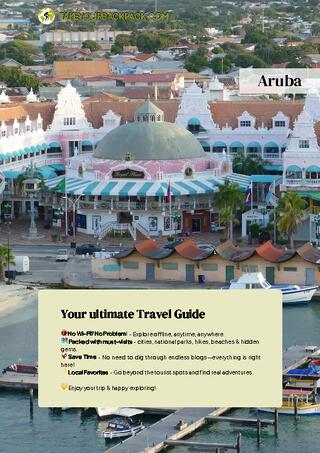 example page 0 from our offline Travel Guide for Aruba