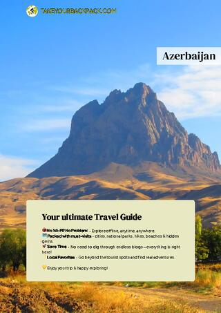 example page 0 from our offline Travel Guide for Azerbaijan