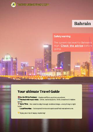 example page 0 from our offline Travel Guide for Bahrain