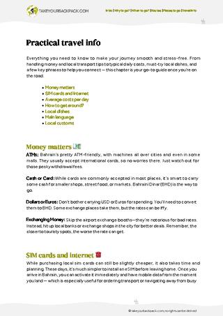 example page 5 from our offline Travel Guide for Bahrain