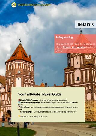 example page 0 from our offline Travel Guide for Belarus