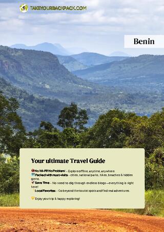 example page 0 from our offline Travel Guide for Benin