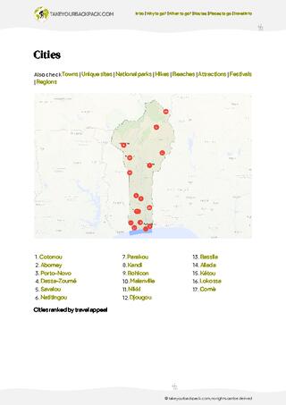 example page 4 from our offline Travel Guide for Benin